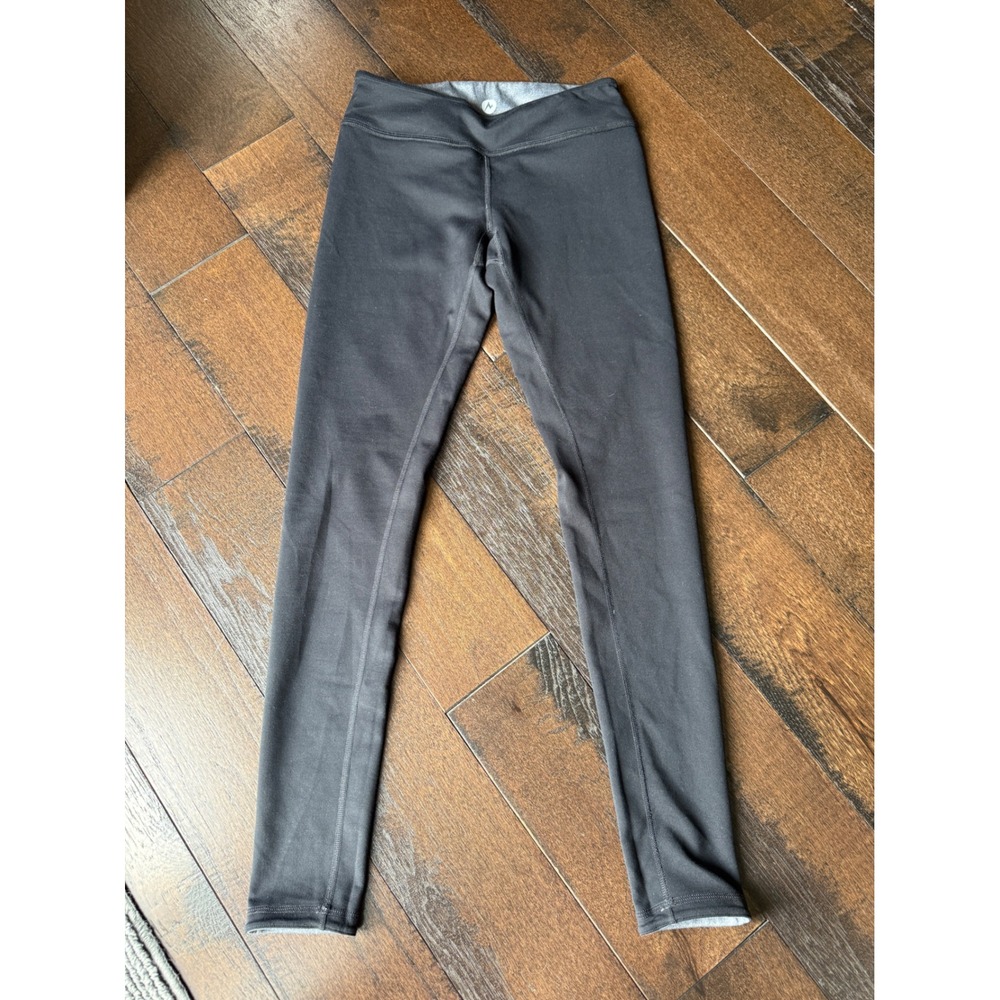 Marmot Womens Athletic Leggings Charcoal Gray XS Hiking Running reversible